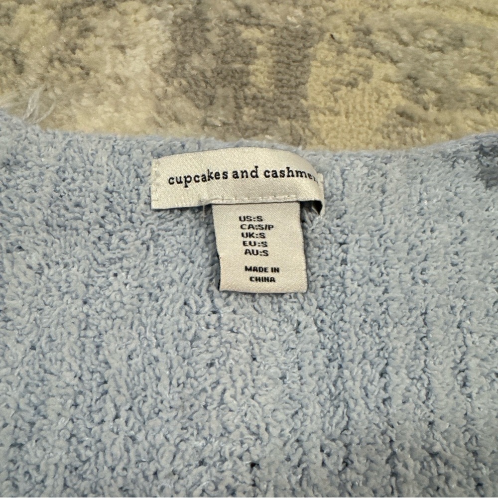 Cupcakes & Cashmere Cottagecore Sweater Boho Vneck Oversized Minimalist Cozy Sm - Picture 5 of 6